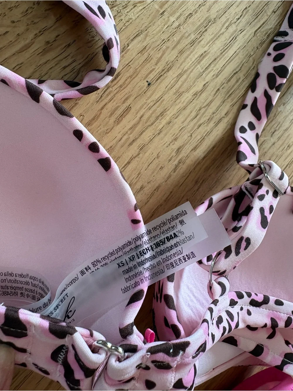 Frankie's Bikinis Pink Leopard Print Bikini Set